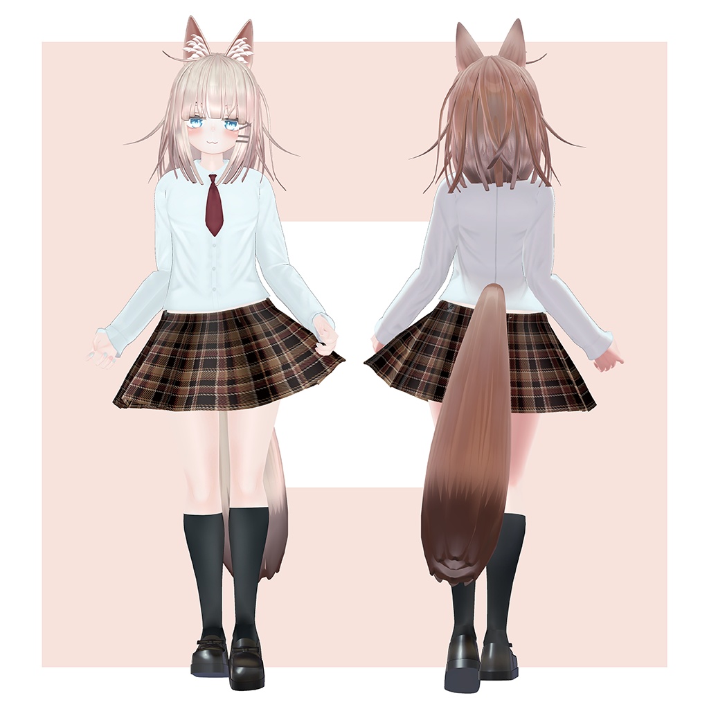 オリジナル3Dモデル 【LuLuchi -ルルチ- 専用制服】