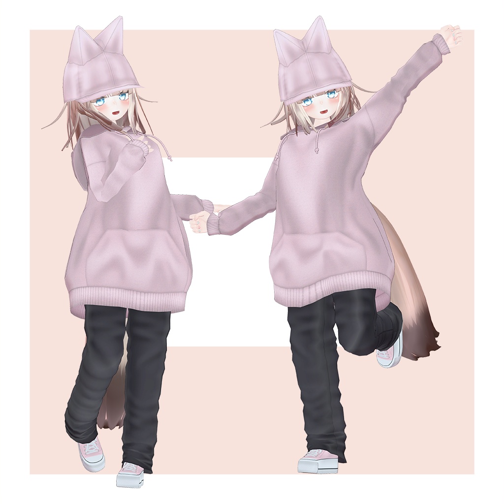 オリジナル3Dモデル 【LuLuchi -ルルチ- 専用パーカー】