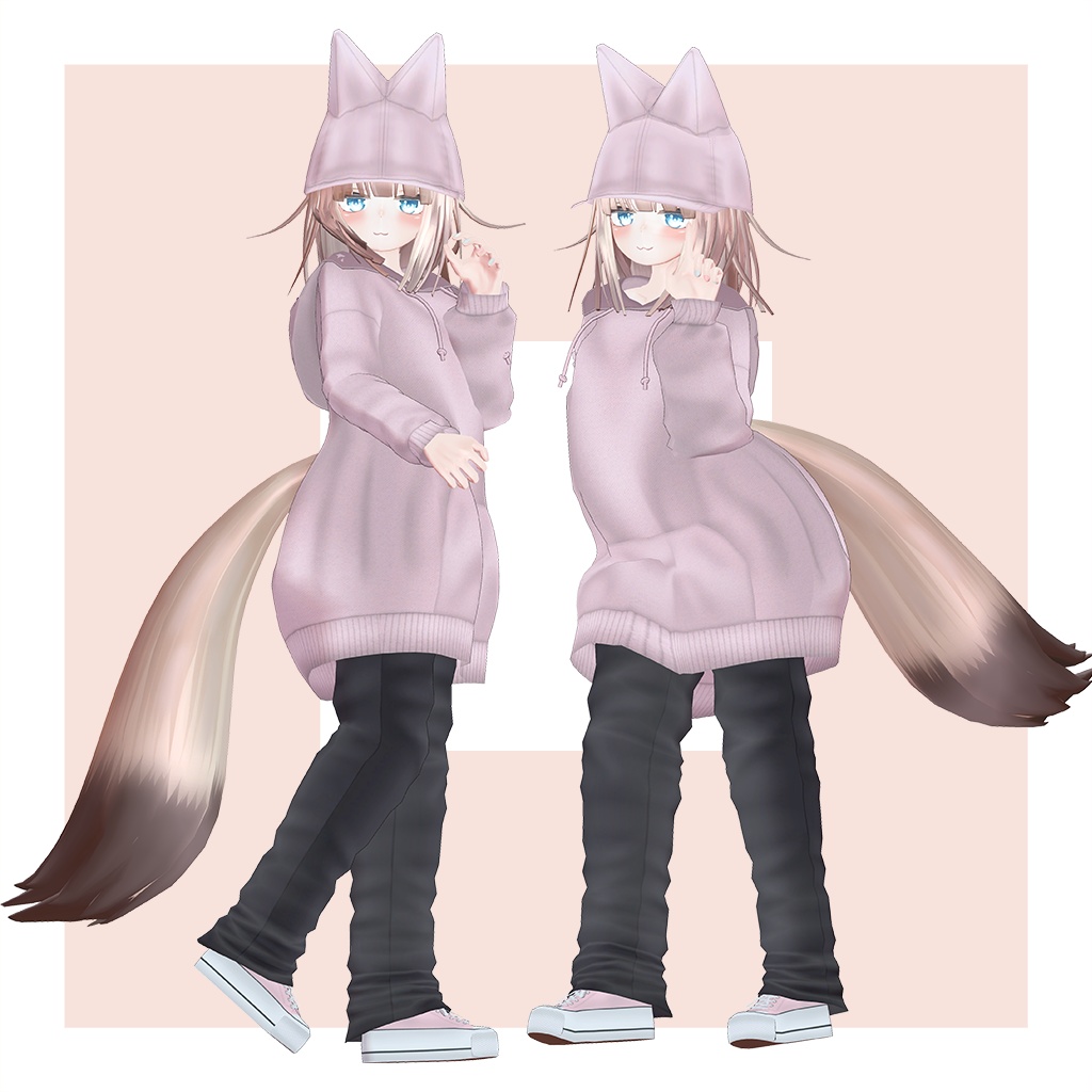 オリジナル3Dモデル 【LuLuchi -ルルチ- 専用パーカー】