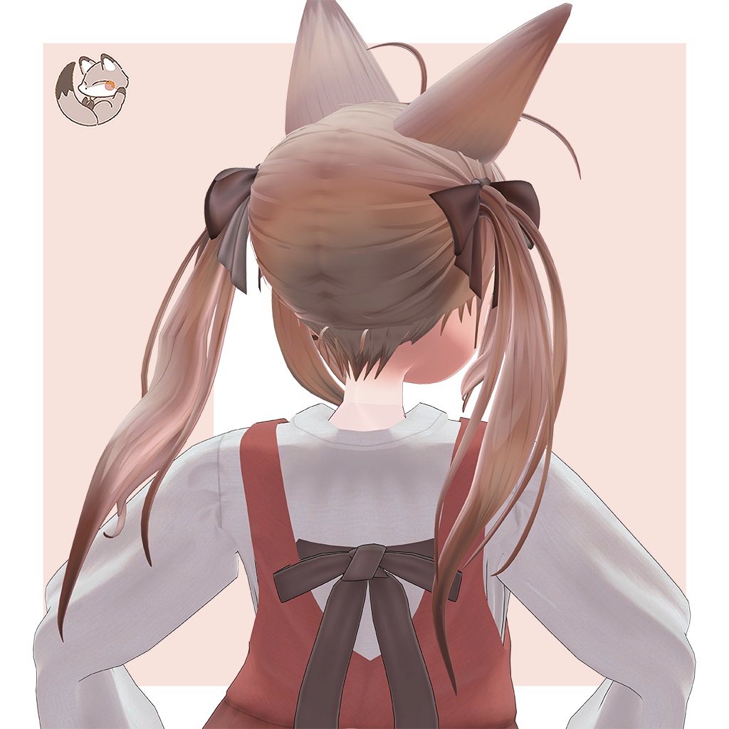 オリジナル3Dモデル 【LuLuchi -ルルチ- 専用ツインテール】