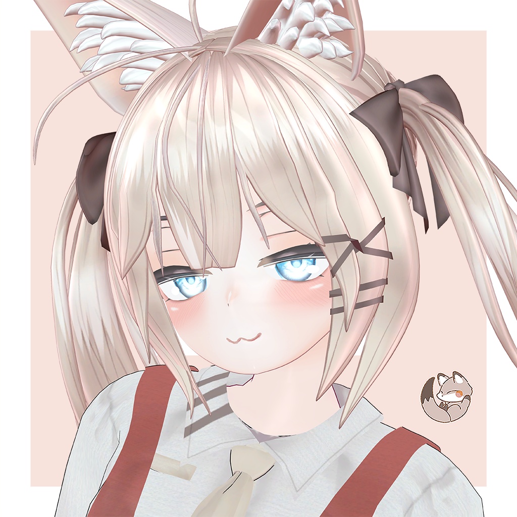 オリジナル3Dモデル 【LuLuchi -ルルチ- 専用ツインテール】