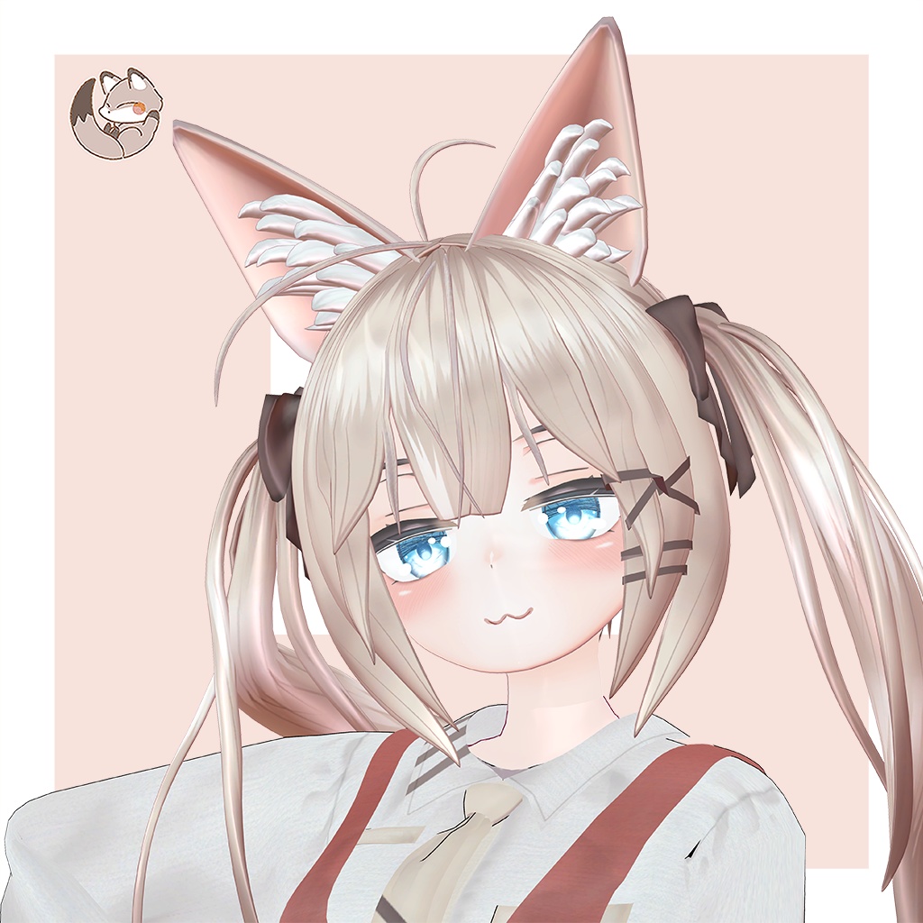 オリジナル3Dモデル 【LuLuchi -ルルチ- 専用ツインテール】