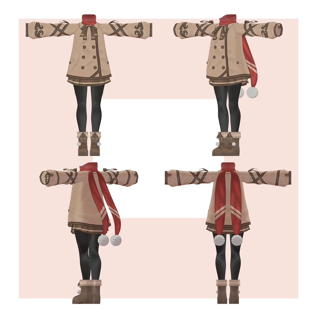オリジナル3Dモデル 【LuLuchi -ルルチ- 専用冬服】