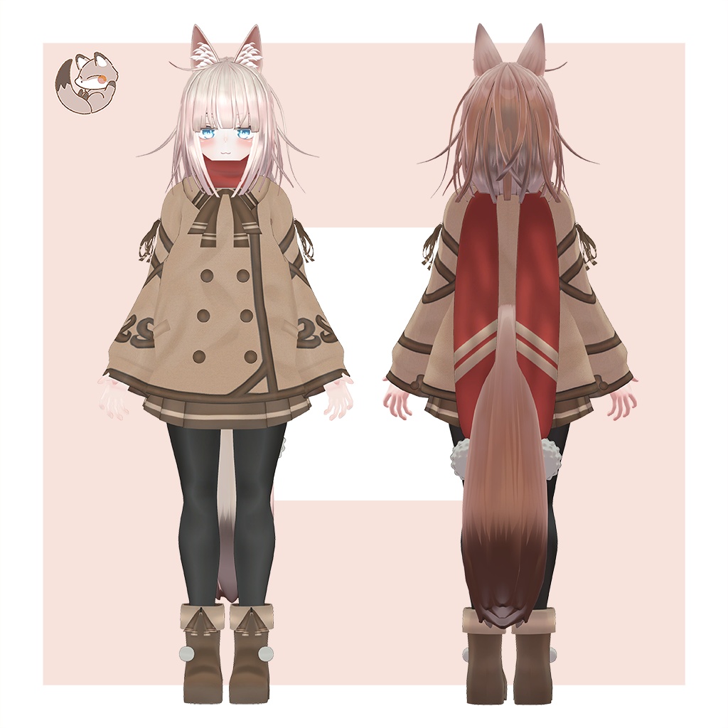 オリジナル3Dモデル 【LuLuchi -ルルチ- 専用冬服】