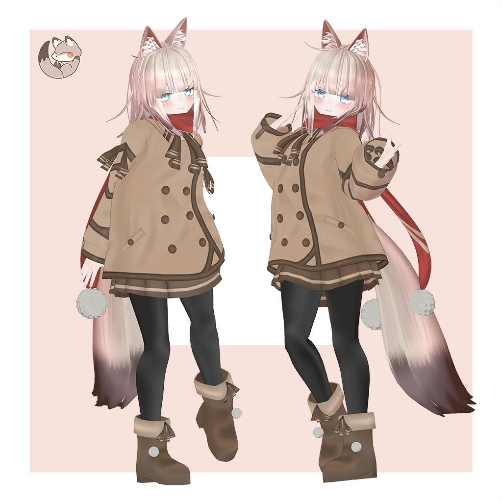 オリジナル3Dモデル 【LuLuchi -ルルチ- 専用冬服】