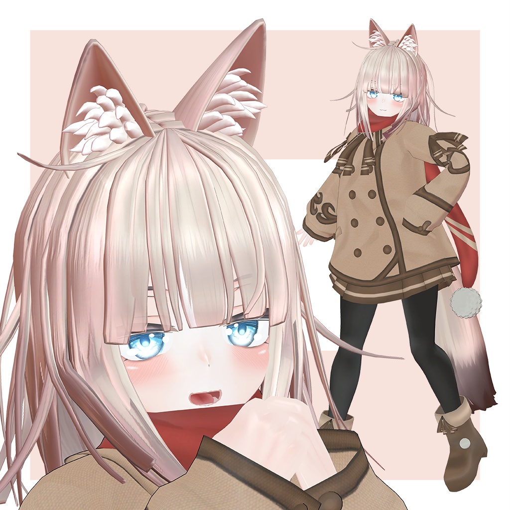 オリジナル3Dモデル 【LuLuchi -ルルチ- 専用冬服】