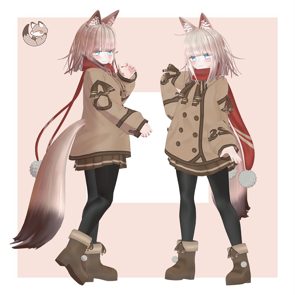 オリジナル3Dモデル 【LuLuchi -ルルチ- 専用冬服】