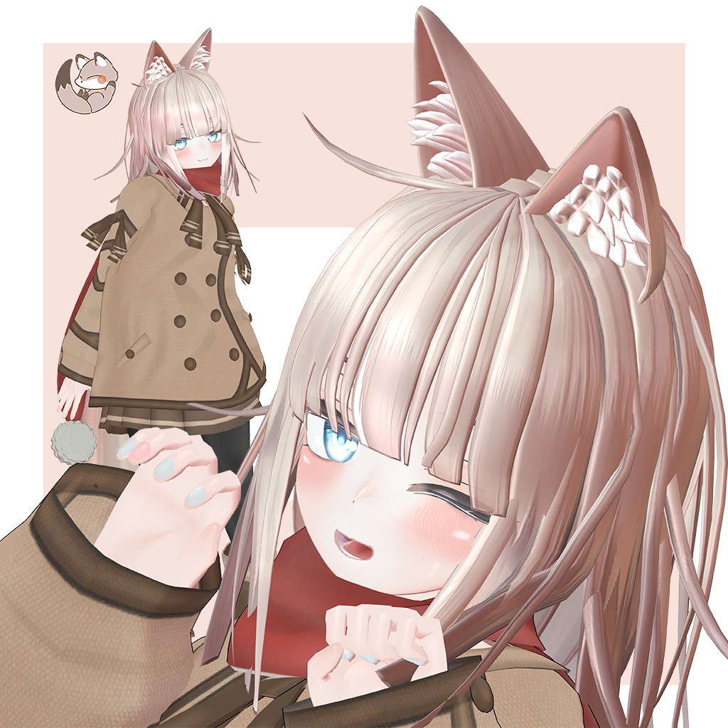 オリジナル3Dモデル 【LuLuchi -ルルチ- 専用冬服】