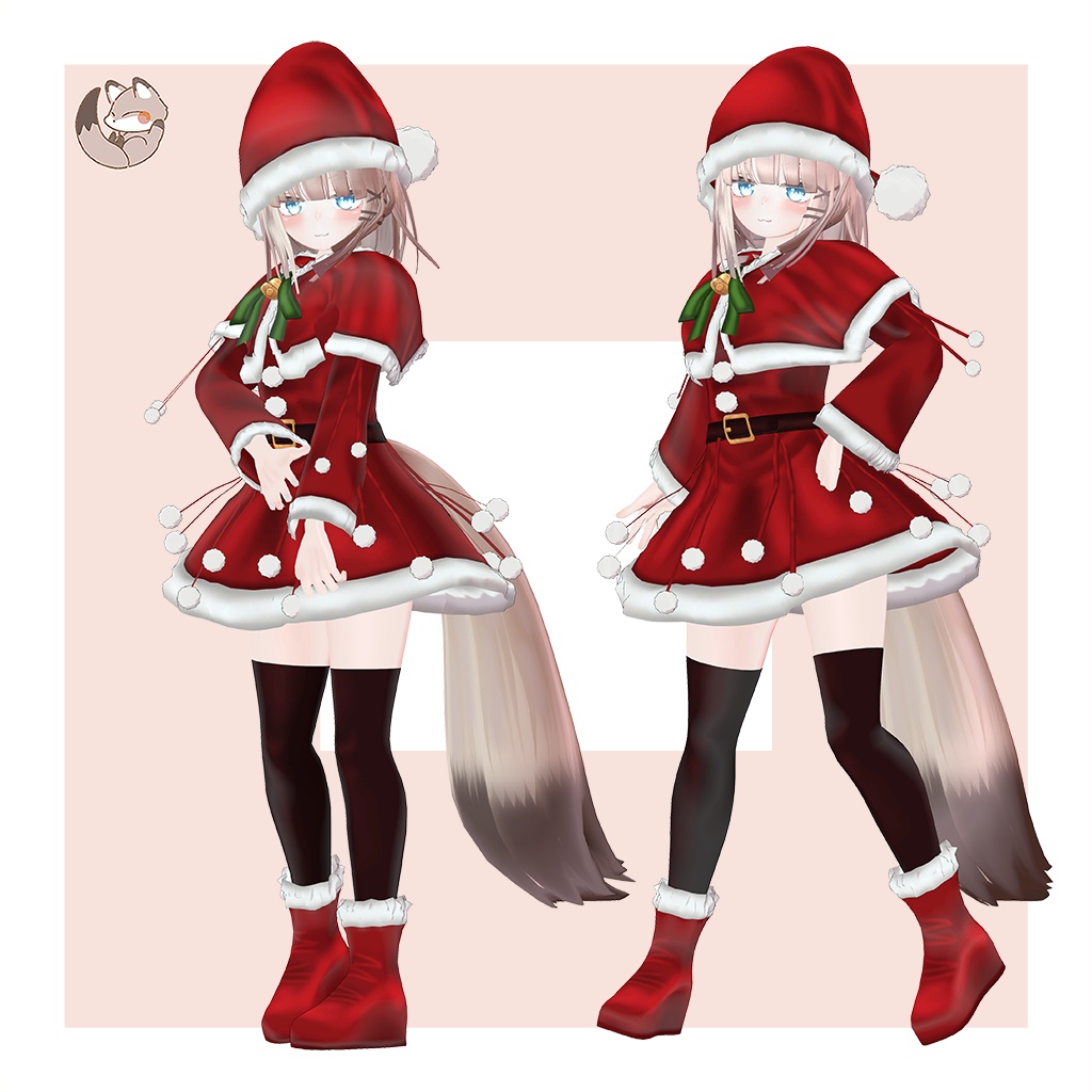 オリジナル3Dモデル 【LuLuchi -ルルチ- 専用サンタ服】