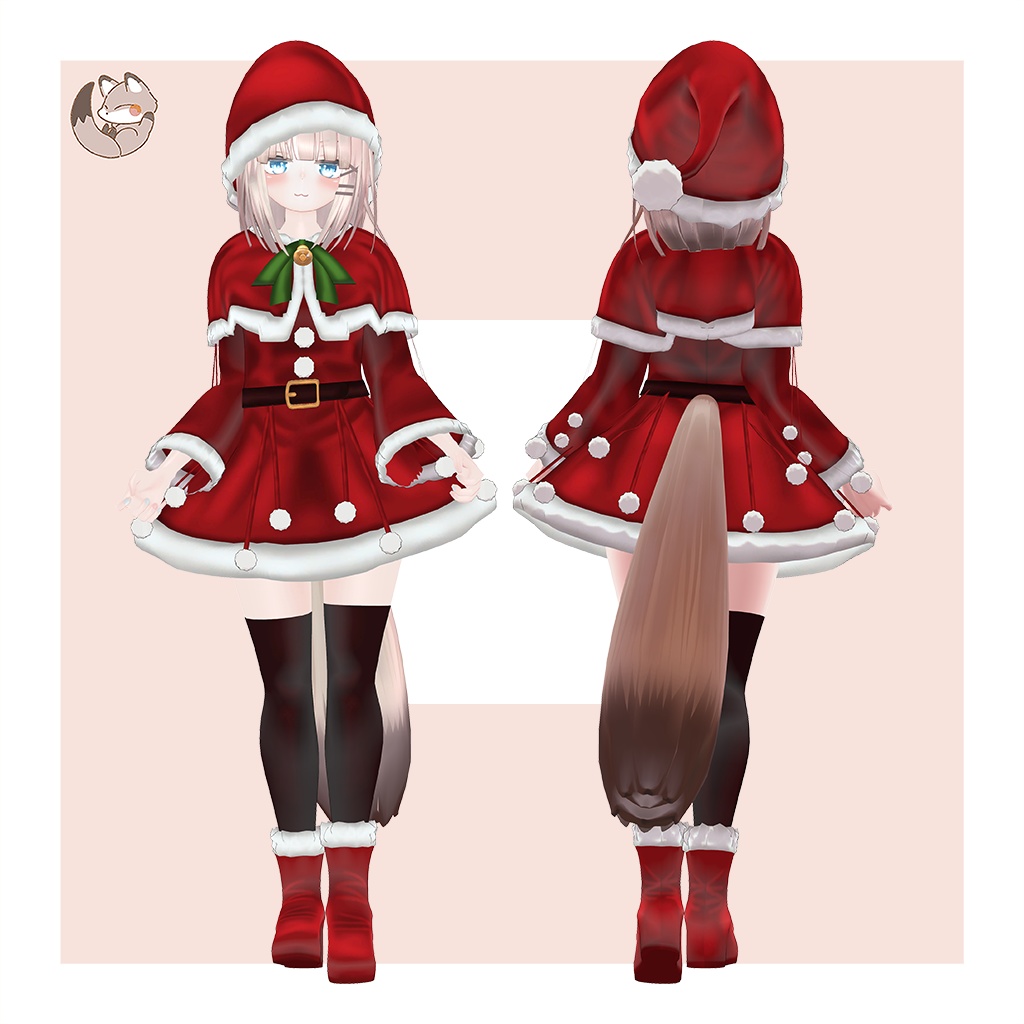 オリジナル3Dモデル 【LuLuchi -ルルチ- 専用サンタ服】