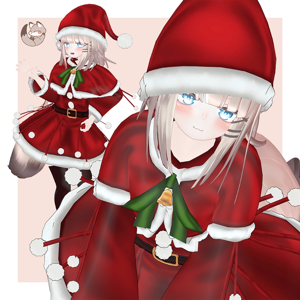 オリジナル3Dモデル 【LuLuchi -ルルチ- 専用サンタ服】