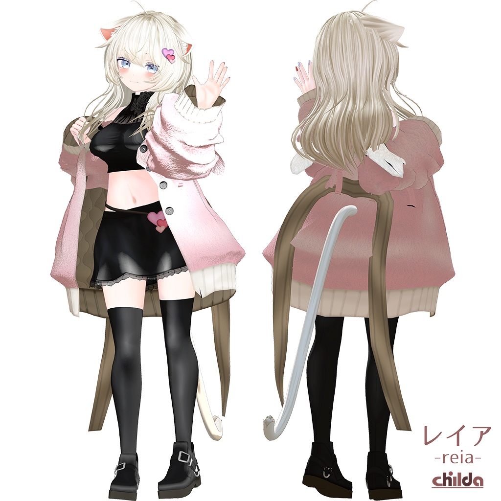 オリジナル3Dモデル 【レイア -reia-】