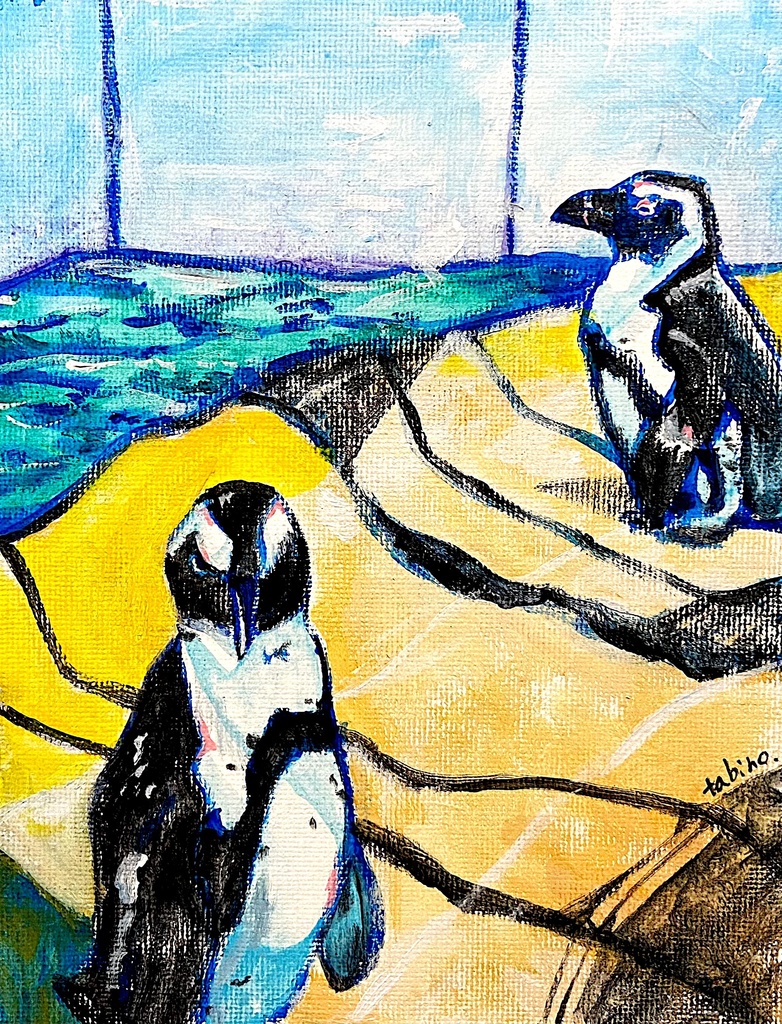 ペンギン　0号サイズ（原画）
