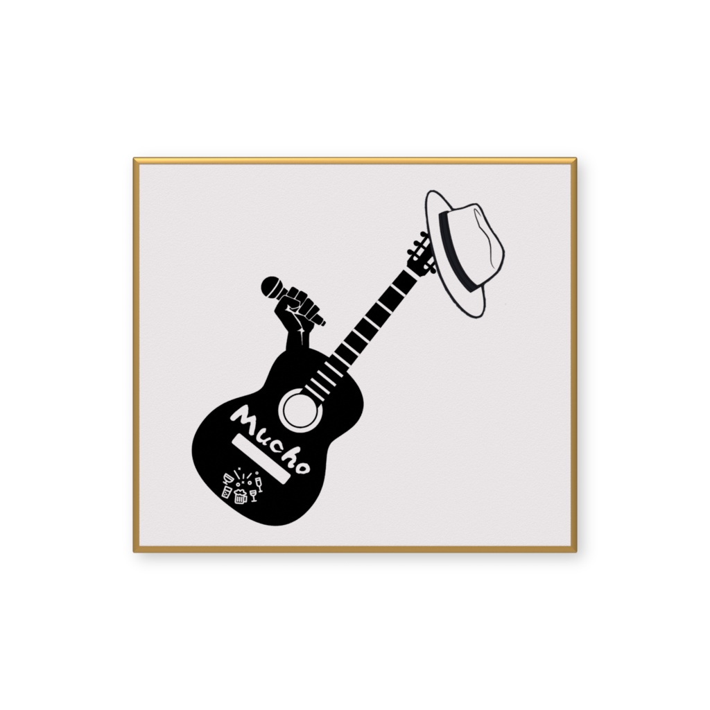 ムーチョ ロゴ色紙