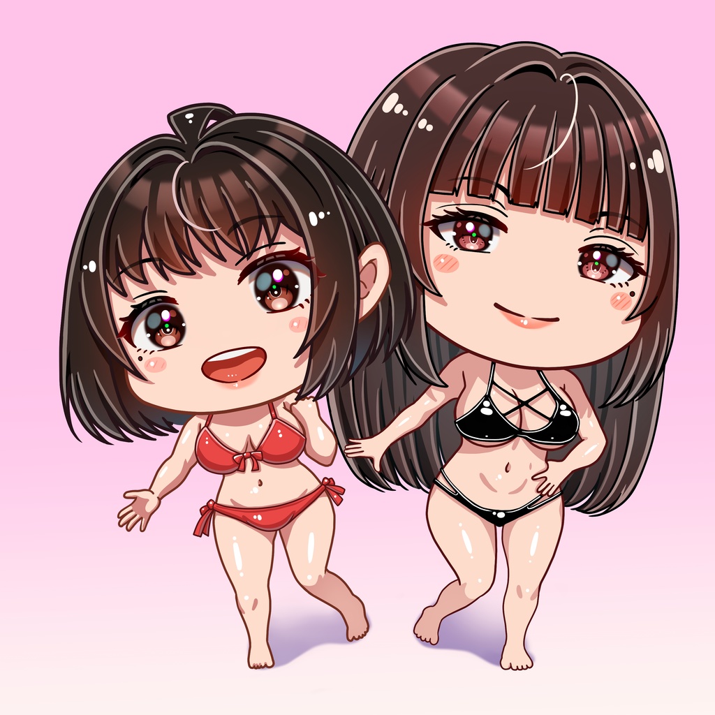 黒髪姉妹シリーズのアクリルキーホルダー全14種コンプリートセット