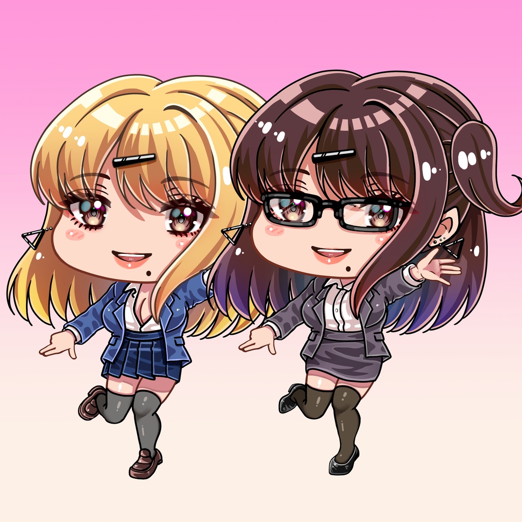 黒髪姉妹シリーズのアクリルキーホルダー全14種コンプリートセット