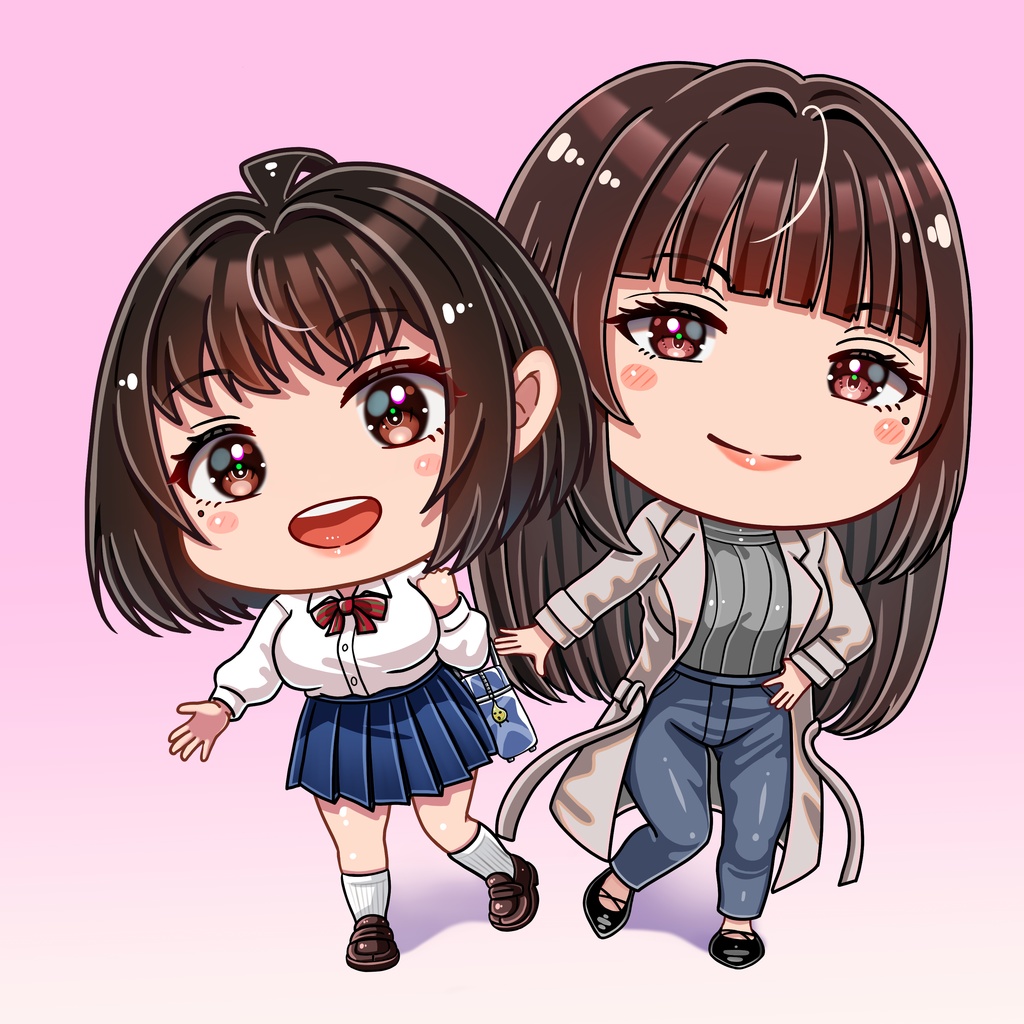 黒髪姉妹シリーズのアクリルキーホルダー全14種コンプリートセット