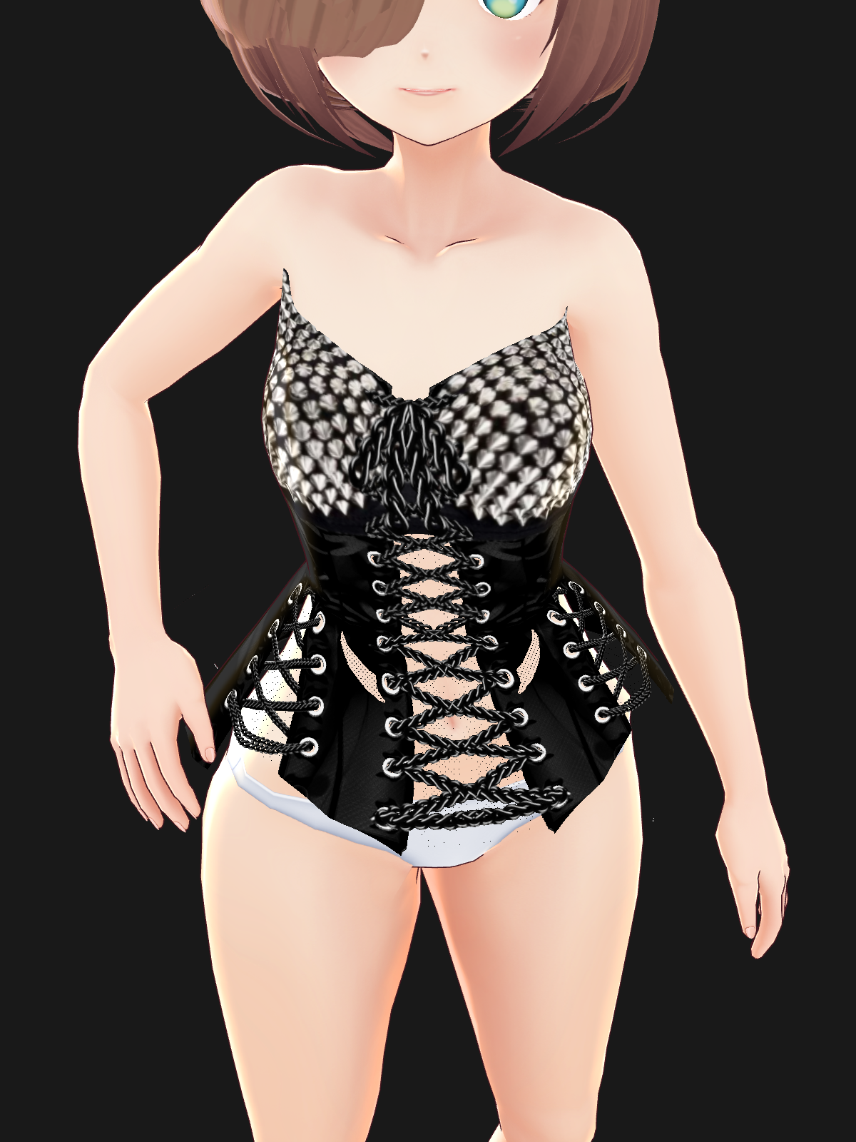 ボンテージブラックとげブラ