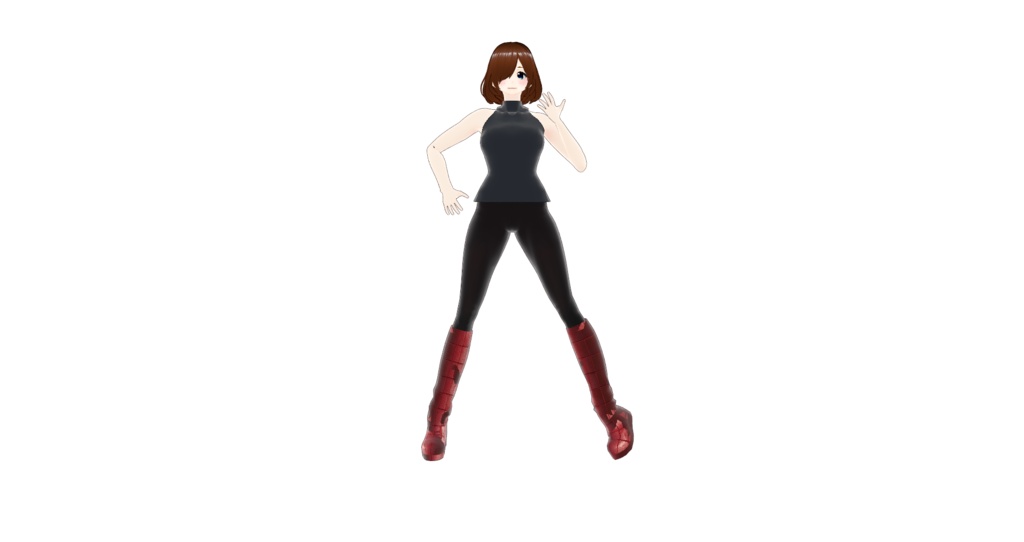 赤のレンガブーツ