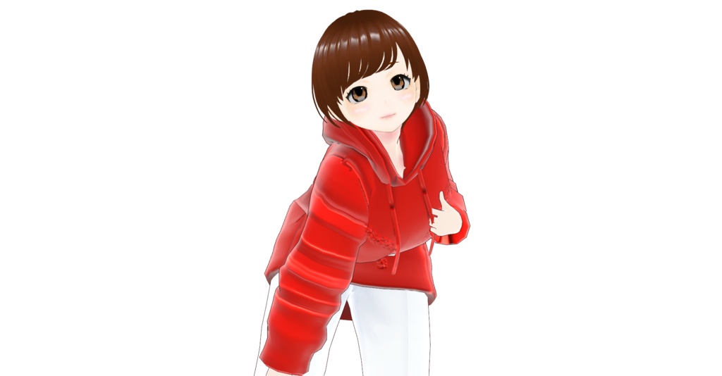 レザーパーカーレッド