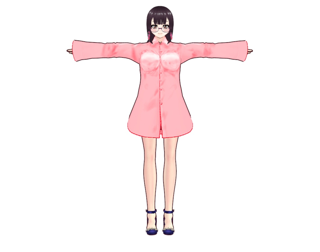 シャツ　ピンク