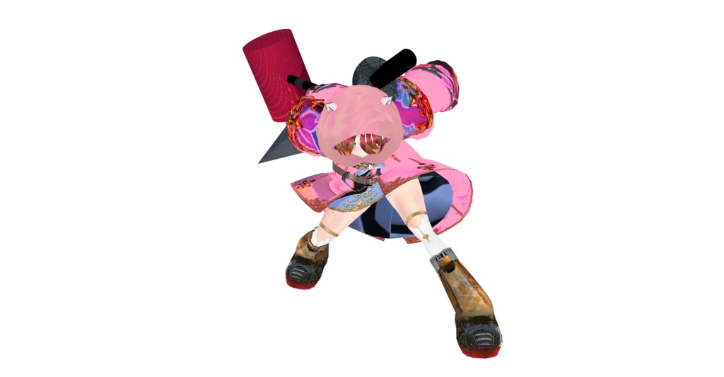 ピコピコハンマー2　fbx　テクスチャを追加