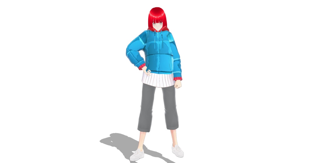 べた塗り衣装に合うパーカー