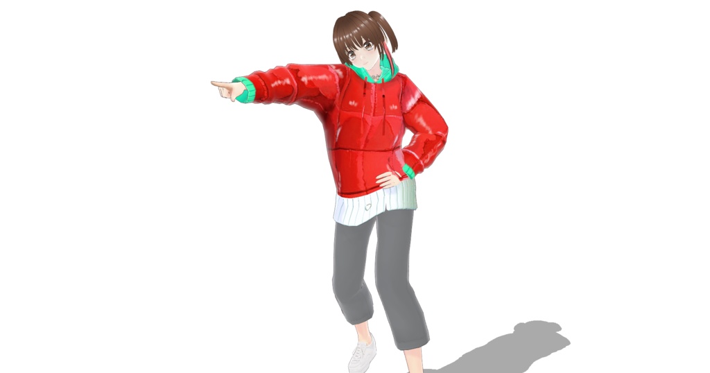 べた塗り衣装に合うパーカー３