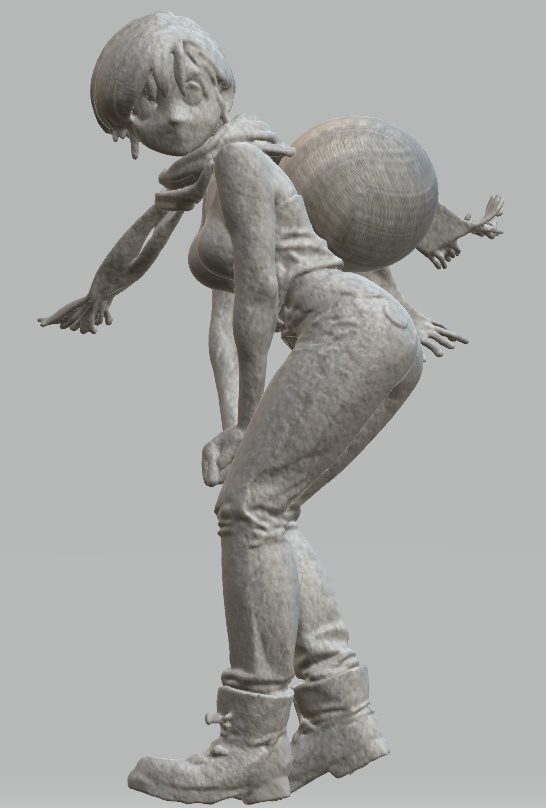 石造３GLBファイル VRM Posing Desktop読み込み可能