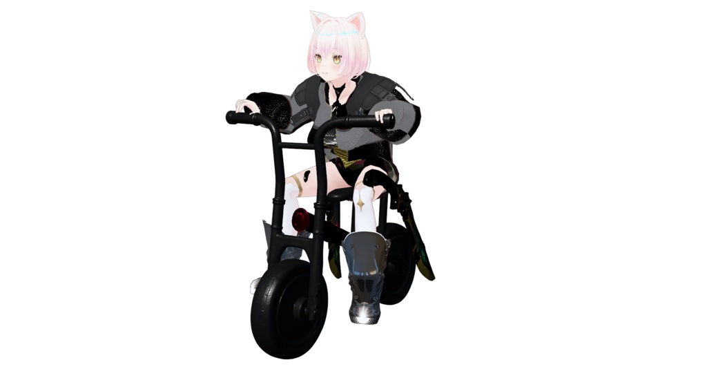 minicycle　GLBファイル VRM Posing Desktop読み込み可能