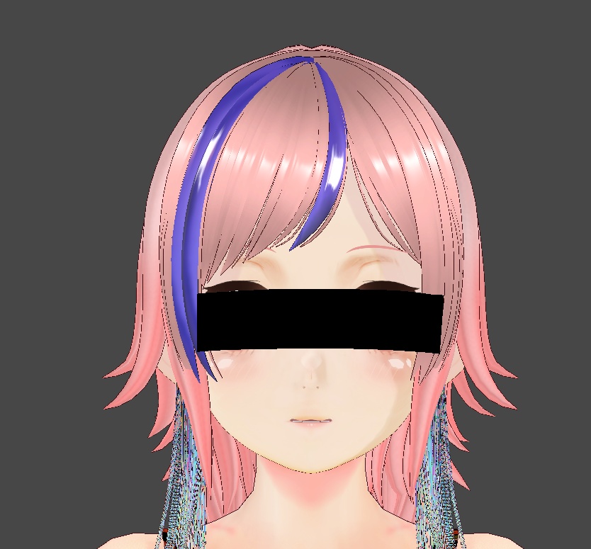 はね毛　黒目線