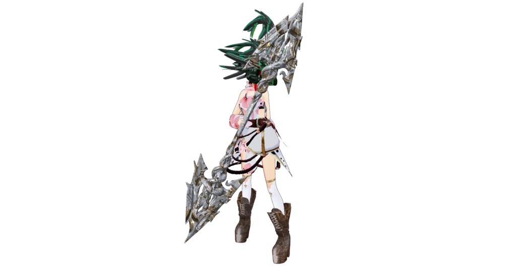 槍 GLBファイル VRM Posing Desktop　読み込み可能