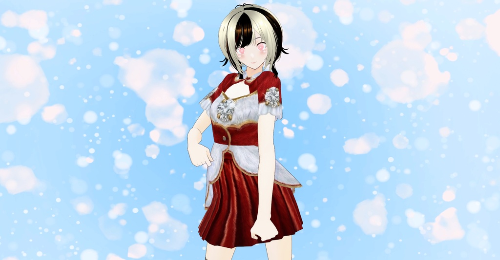 Xmasワンピースフルセットvroidcustomitem