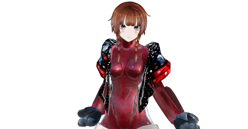 パワードスーツ用ショートウエア３首飾り仕様vroidcustomitem