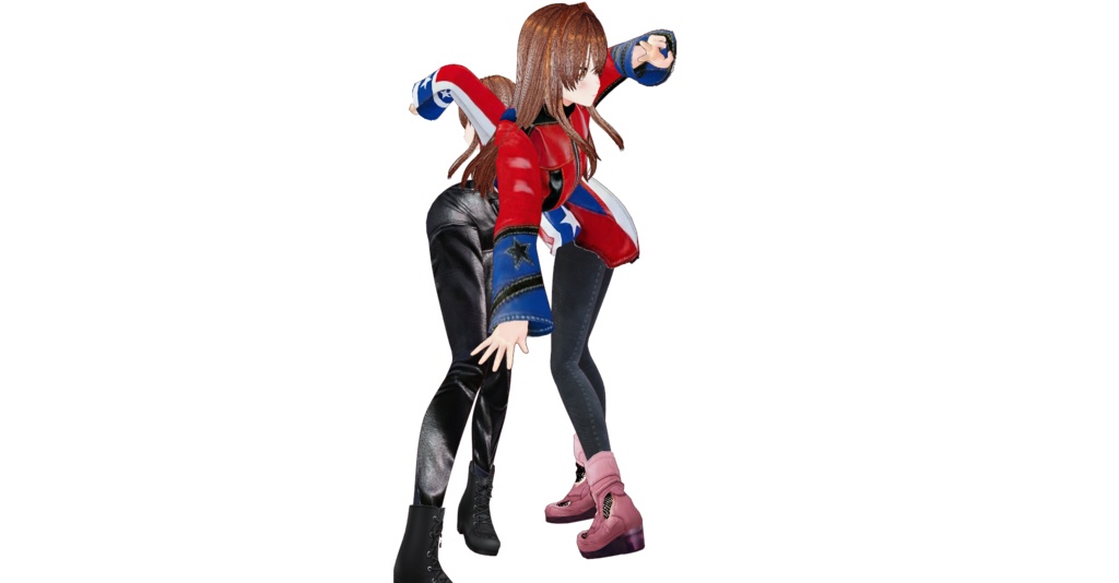 ジャケットライダー&ジャケットライダー2ショートステッチvroidcustomitem