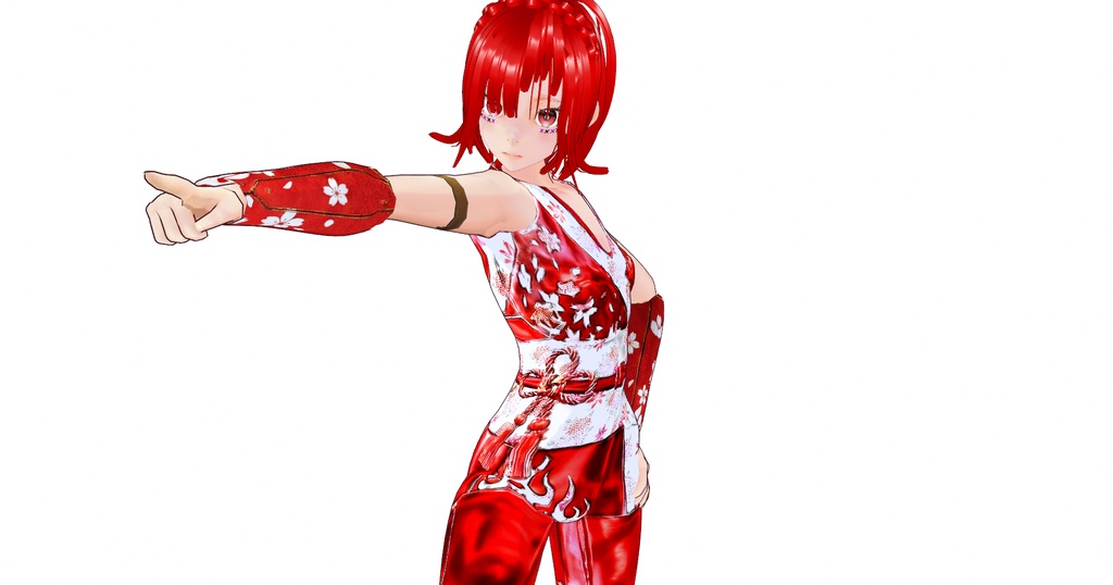 忍スーツ　紅vroidcustomitem