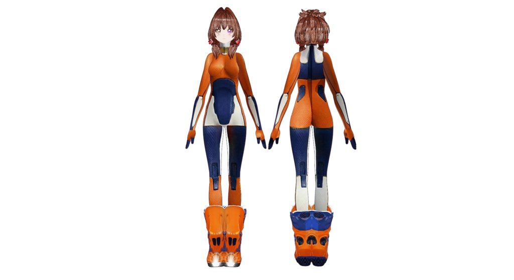 パワードスーツ３　ブーツセットvroidcustomitem