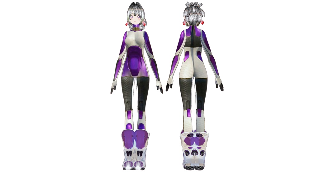 パワードスーツ４ ブーツセットvroidcustomitem