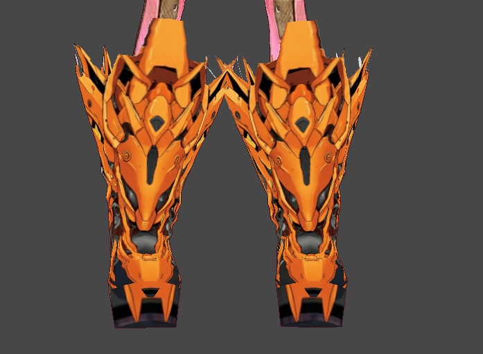 メカブーツイエローvroidcustomitem