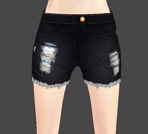 ブラックショートパンツ