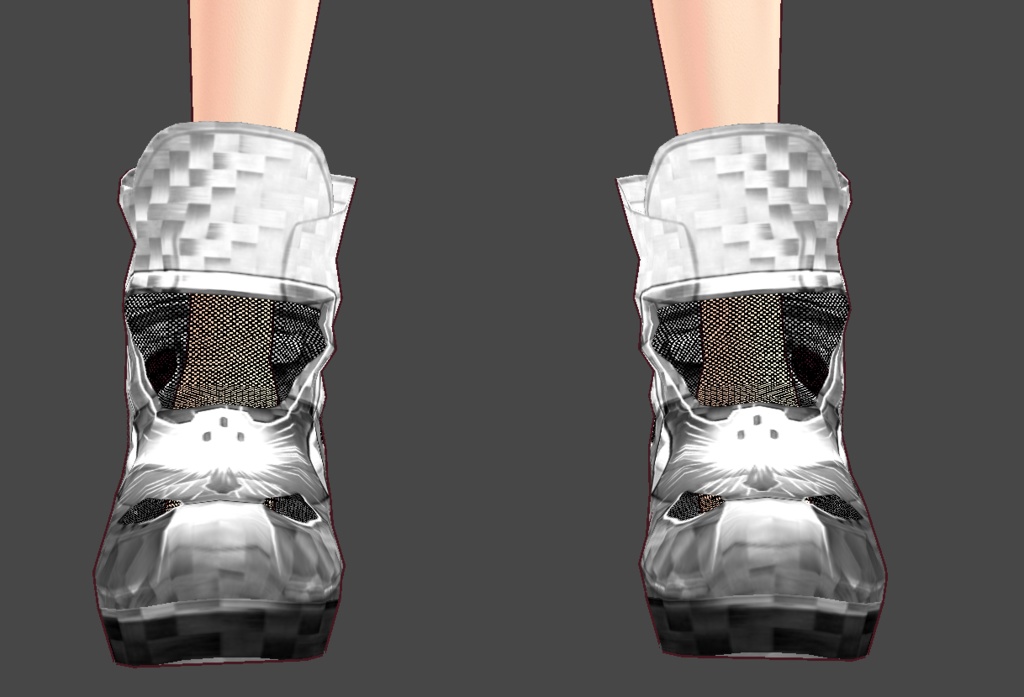 カーボンホワイトシューズ