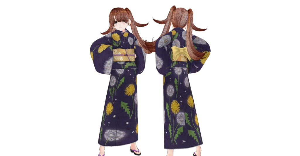 着物たんぽぽvroidcustomitem