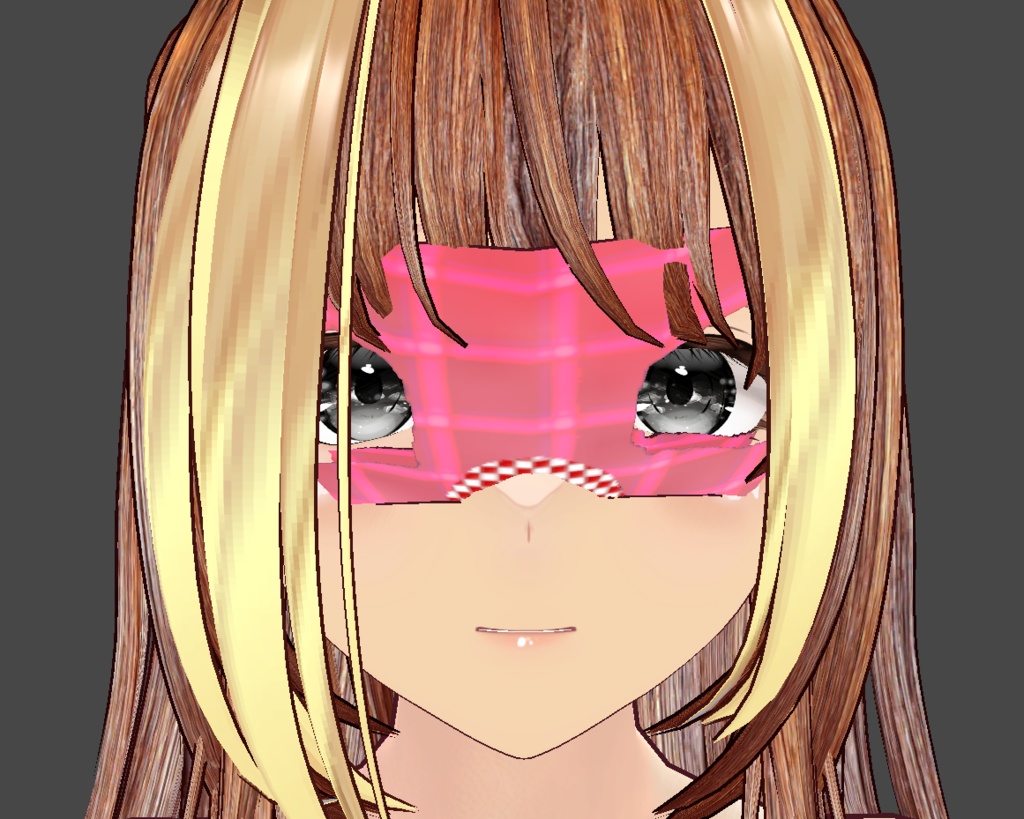 マッスルボディ用アイマスクvroidcustomitem