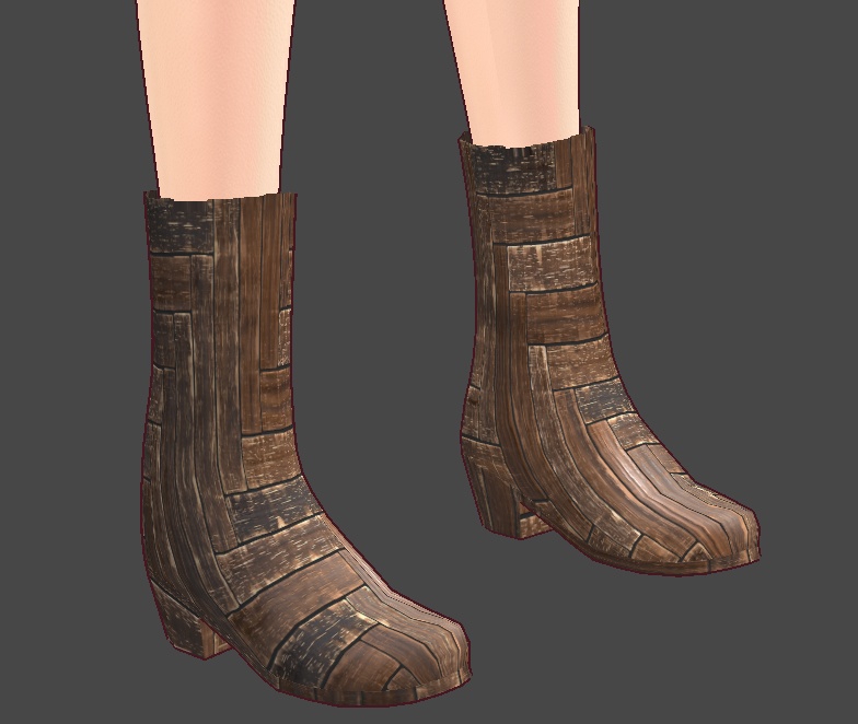 ウッドブーツvroidcustomitem
