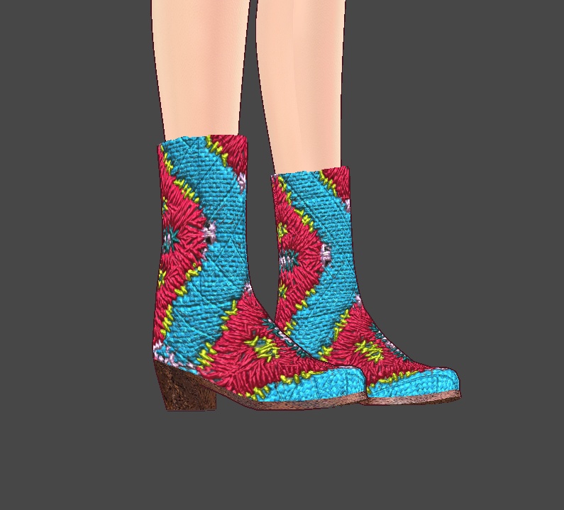毛糸ブーツvroidcustomitem