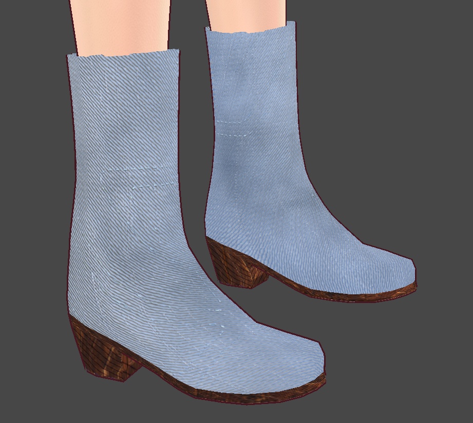 デニムブーツvroidcustomitem