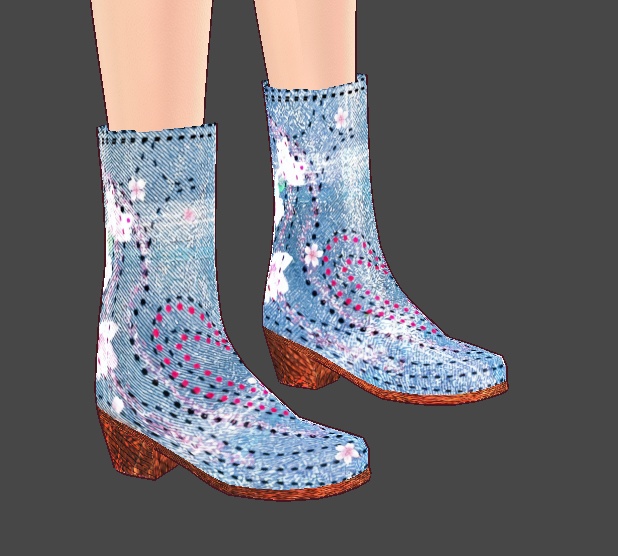 デニムブーツ桜vroidcustomitem
