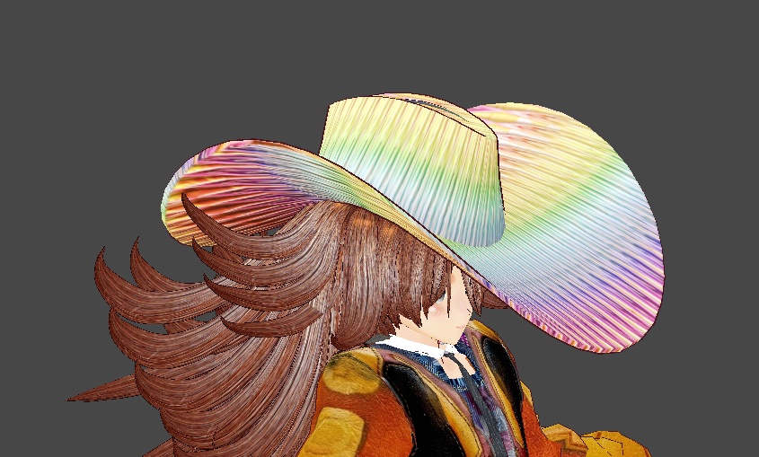 ウエスタンハットレインボーvroidcustomitem