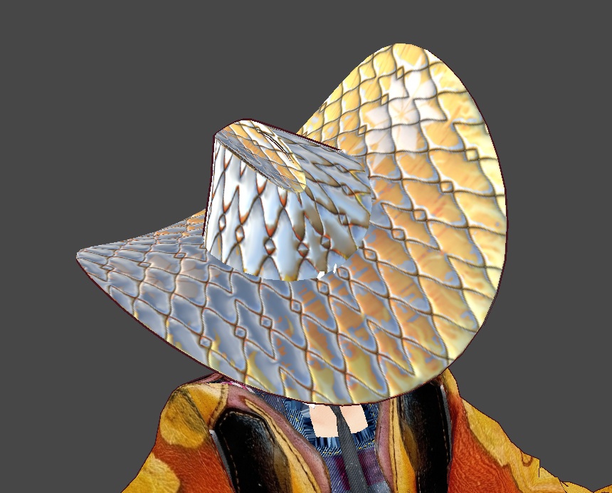 ウエスタンハットレトロvroidcustomitem