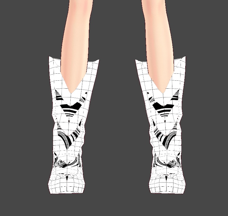 ブーツ作成支援サンプルブーツvroidcustomitem